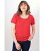 T-shirt uni avec détails ajourés COLYNE-3
