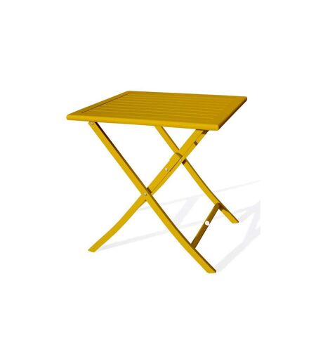 Table de Jardin Pliante Marius 70cm Moutarde