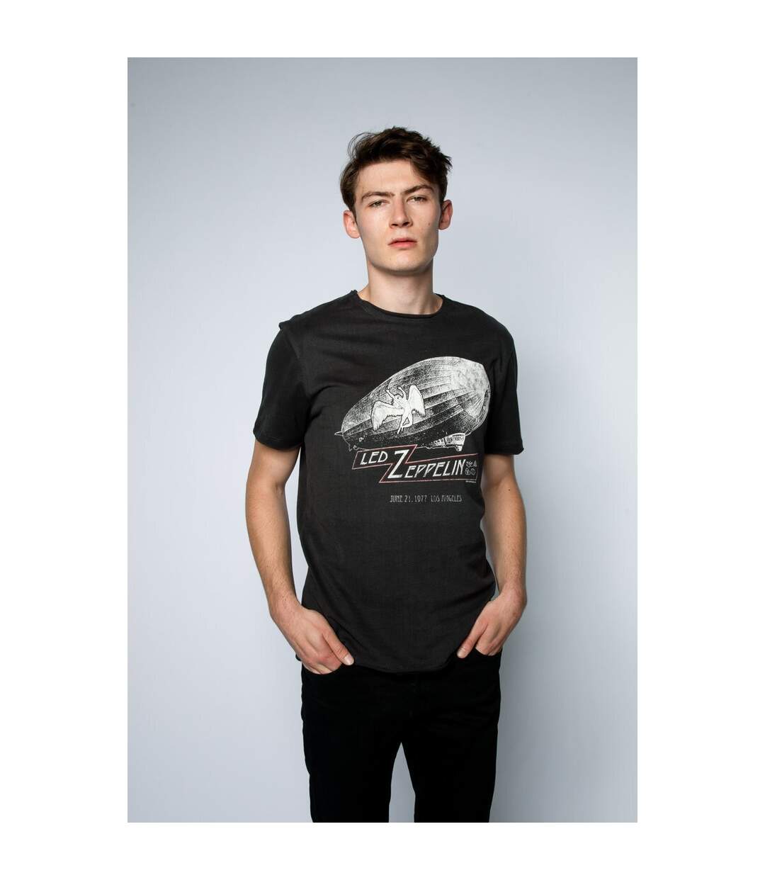 T-shirt dazed and confused adulte gris foncé Amplified-2