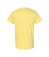 Gildan Mens Heavy Cotton Short Sleeve T-Shirt (Pack of 5) (Cornsilk)