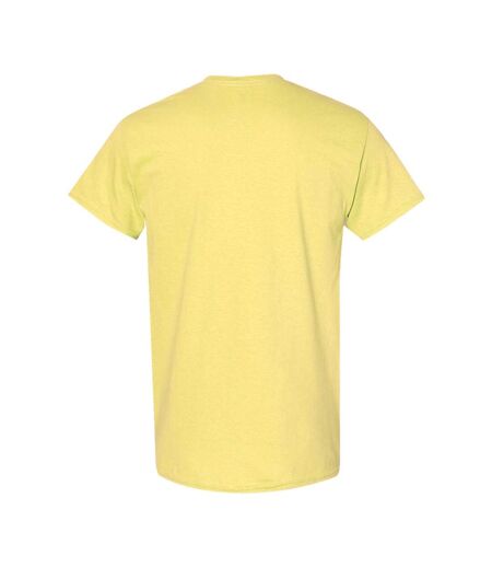 Gildan Mens Heavy Cotton Short Sleeve T-Shirt (Pack of 5) (Cornsilk) - UTBC4807