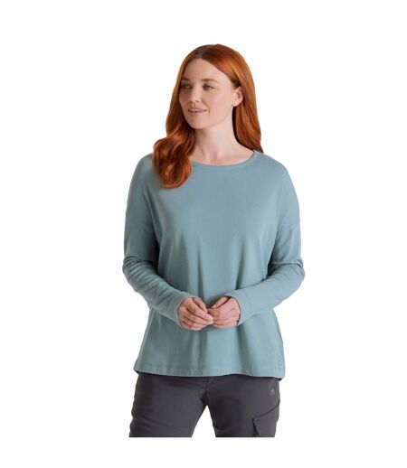 T-shirt forres femme gris bleu chiné Craghoppers