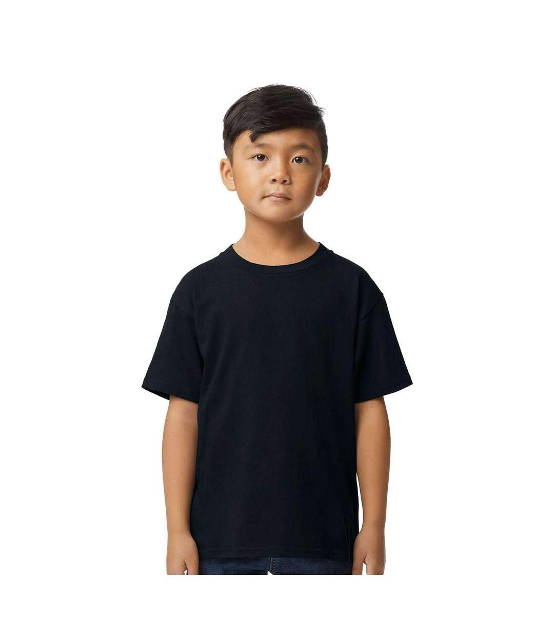 T-shirt Enfant Noir Gildan-1