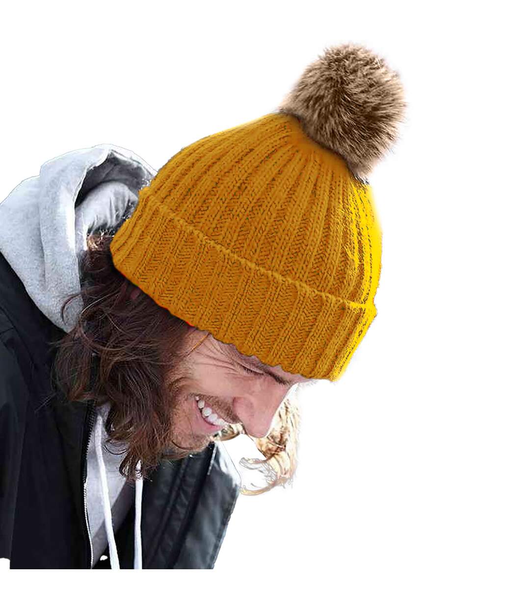 Beechfield® Unisex Cuffed Design Winter Hat (Mustard Yellow) - UTRW5283-2