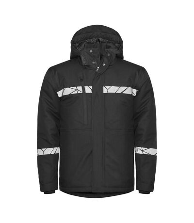 Mens Progression High-vis Padded Soft Shell Jacket Black Projob