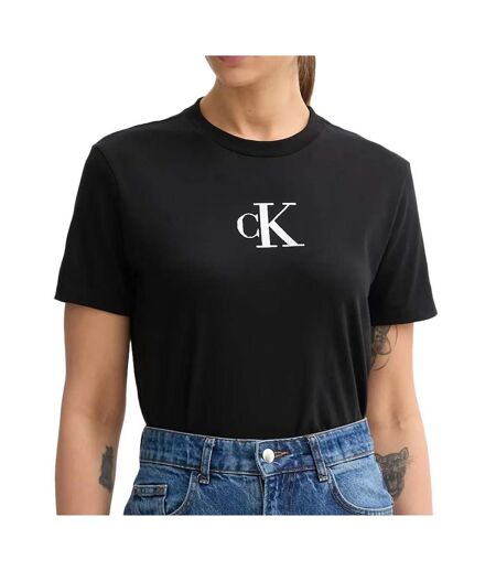 T-Shirt noir femme calvin klein jeans lv047e804g