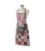 Tablier de Cuisine Credence 84cm Gris & Rouge-1