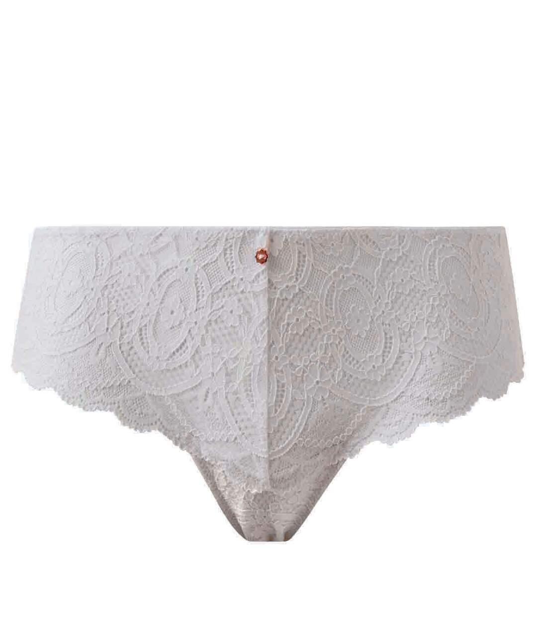 Shorty tanga blanc Confidentielle-1