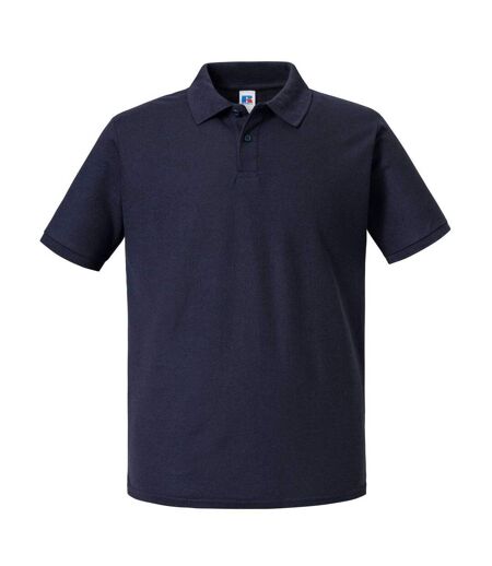 Mens Authentic Eco Polo Shirt French Navy Russell