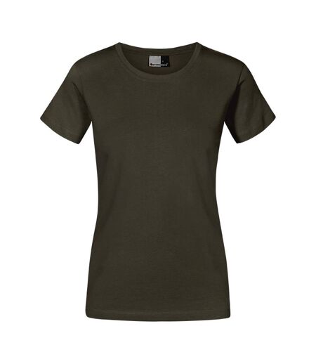 T-shirt Premium Femme Kaki Promodoro