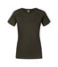 T-shirt Premium Femme Kaki Promodoro-1
