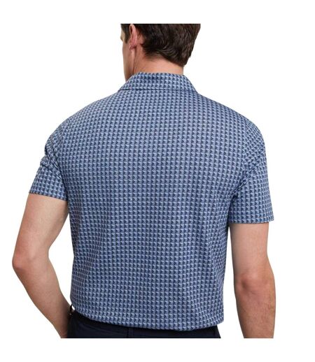 Polo Manches Courtes Motif/style Géométrique Homme Bleu Marine Ted Baker
