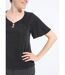 T-shirt brillant manches courtes col rond bijou-4