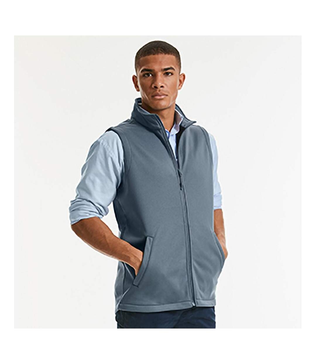 Veste Softshell Sans Manches Smart Homme Gris Russell-1