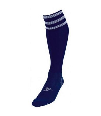 Chaussettes de football pro adulte bleu roi / blanc Precision