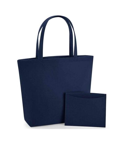 Sac de courses taille unique bleu marine Bagbase