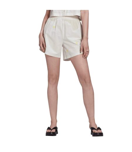 Short De Jogging Motif/style Logo Femme Blanc Adidas