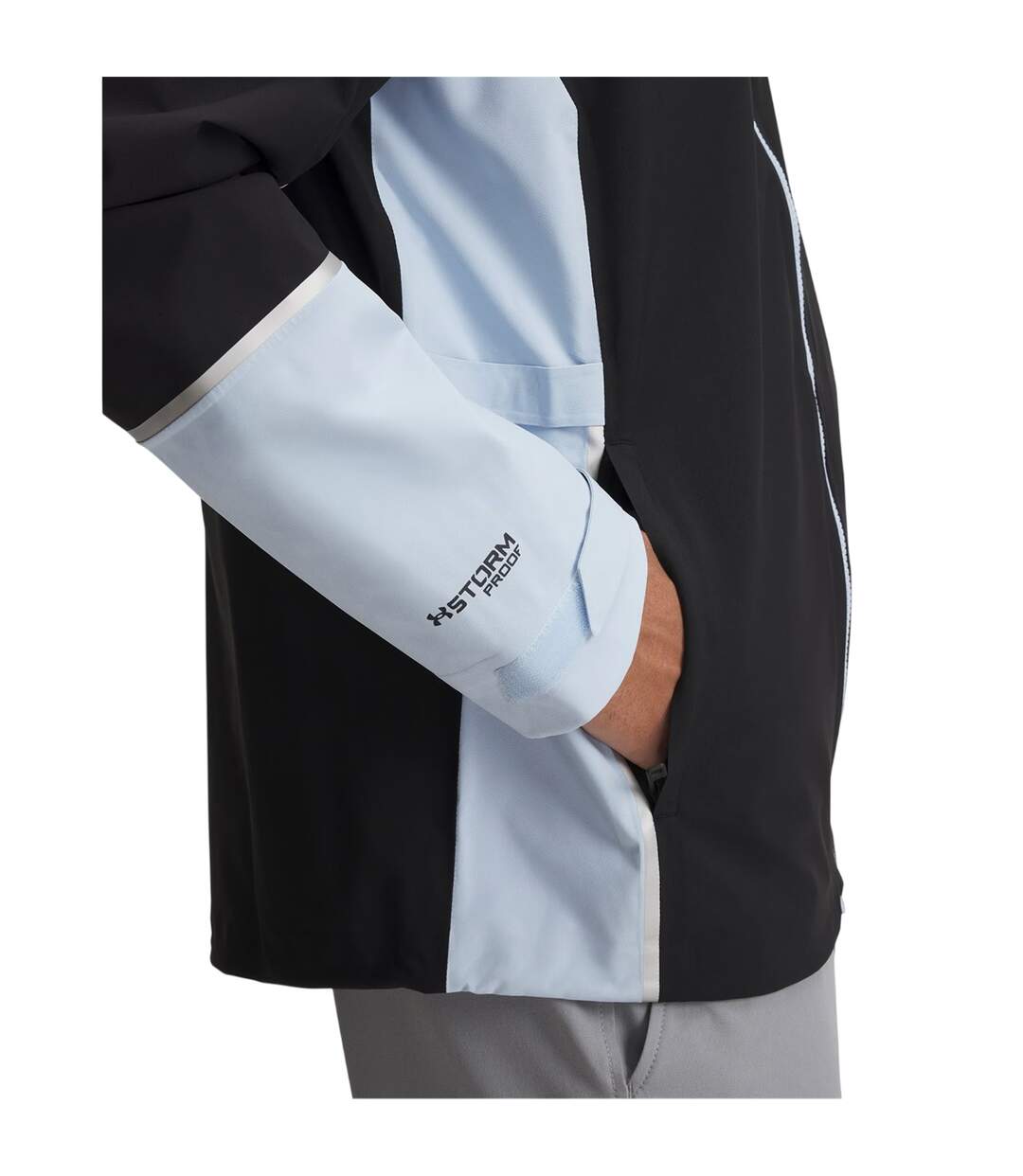 Mens Drive Pro Colour Block Jacket Black Under Armour-3