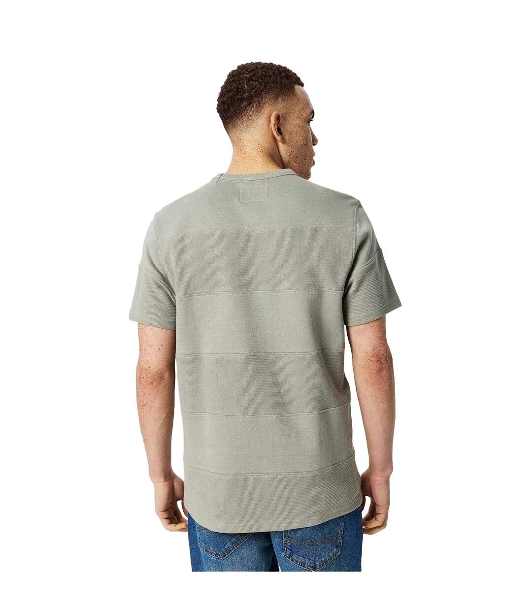T-shirt Motif/style Rayures Texturées Homme Sauge Argenté Jack Wills-3