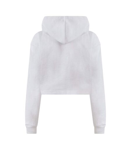 Sweat Court À Capuche Femme Blanc Miso