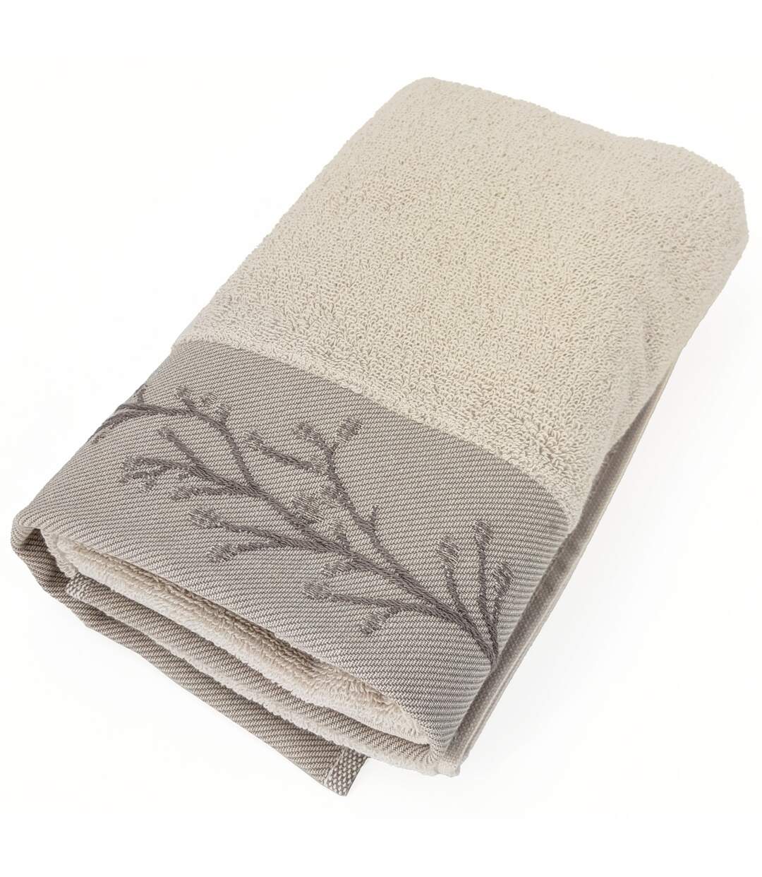 Serviette de toilette absorbante coton FEUILLE-1