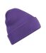 Bonnet à revers mixte violet Beechfield