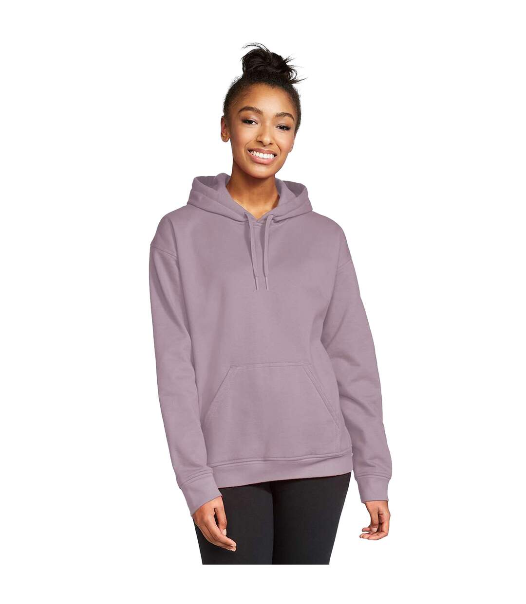 Sweat À Capuche Softstyle Adulte Taupe Gildan-1
