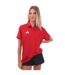 Polo Entraînement Style Classique Femme Rouge Blanc Adidas-2