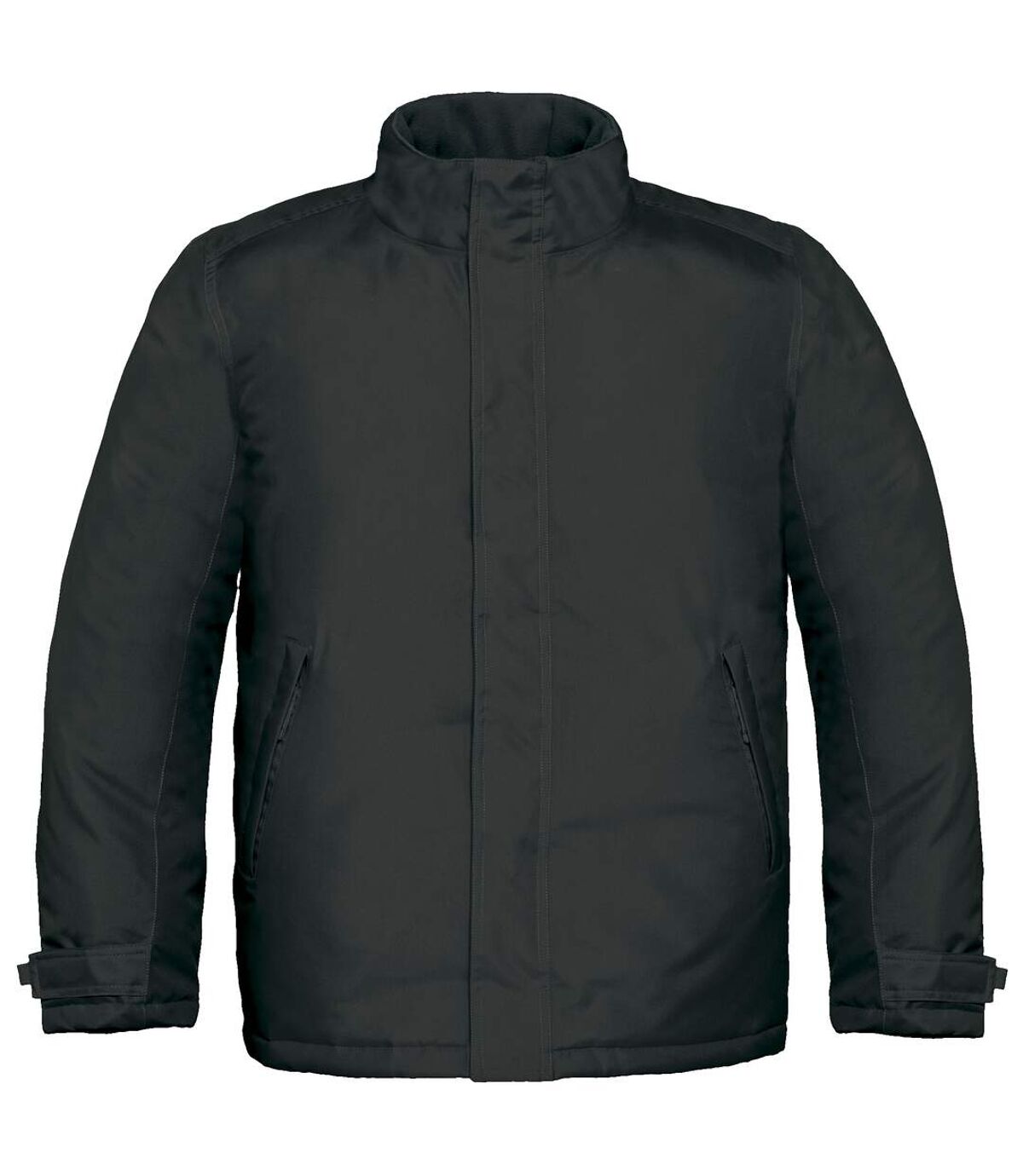 B&C Mens Real+ Premium Windproof Thermo-Isolated Jacket (Waterproof PU Coating) (Black)