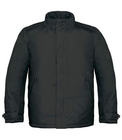 B&C Mens Real+ Premium Windproof Thermo-Isolated Jacket (Waterproof PU Coating) (Black) - UTBC2002
