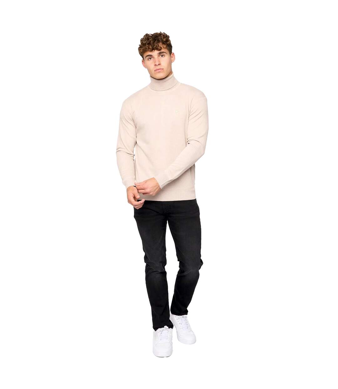 Pull cliveden homme marl blanc cassé Bewley & Ritch