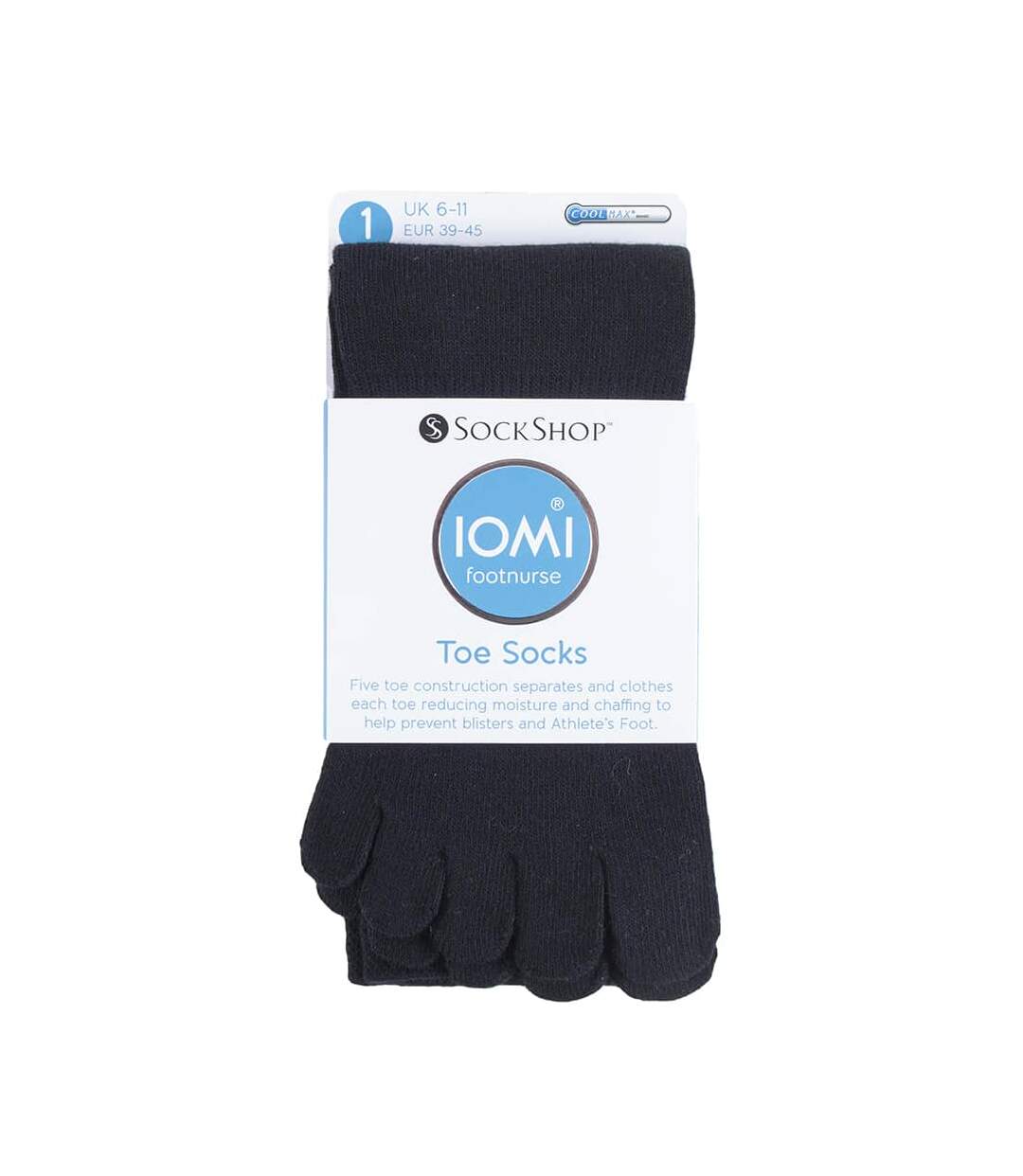 IOMI Unisex Cotton Toe Socks for Athletes Foot