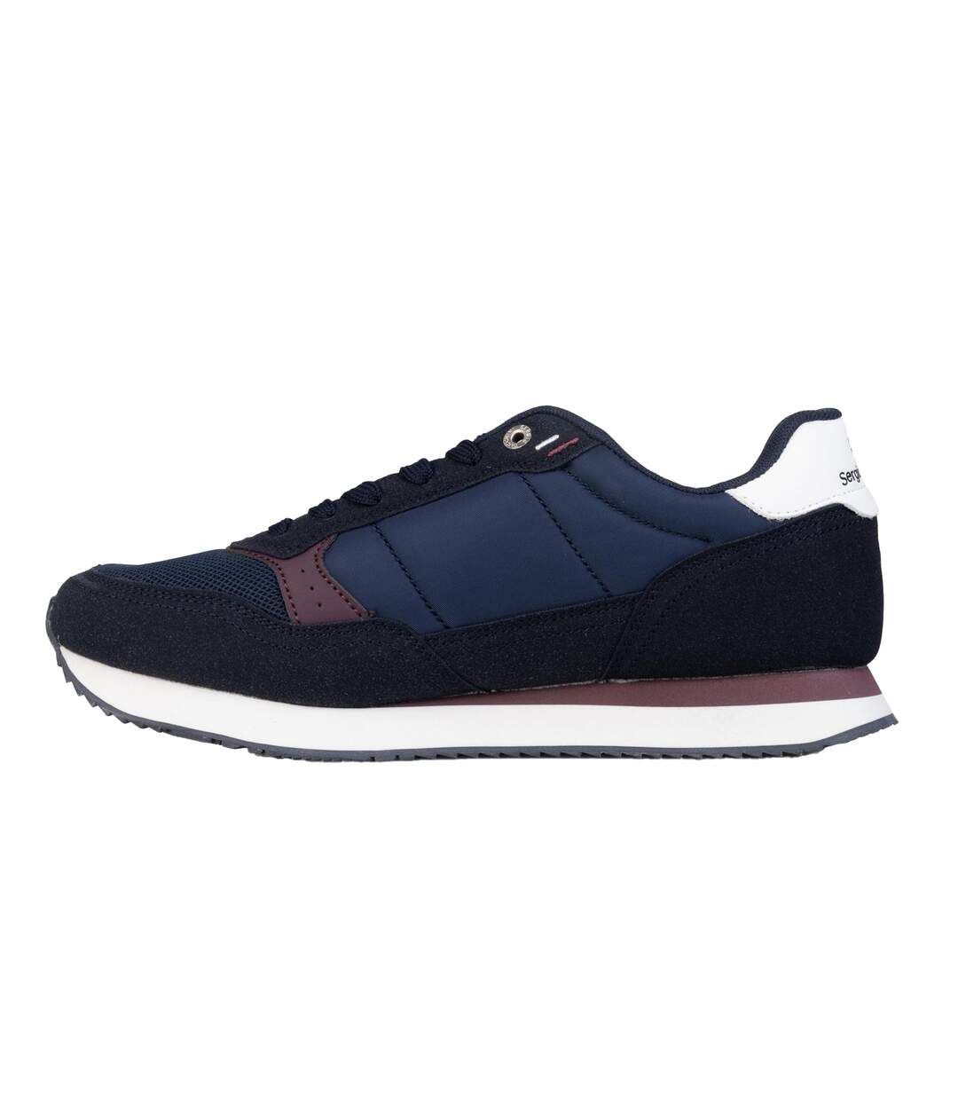 Mens Monza Logo Low Cut Trainers Malabar Blue White Fig Sergio Tacchini-3