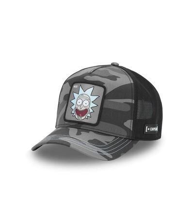 Casquette trucker premium en sergé de coton Rick & Morty Black Camo Capslab