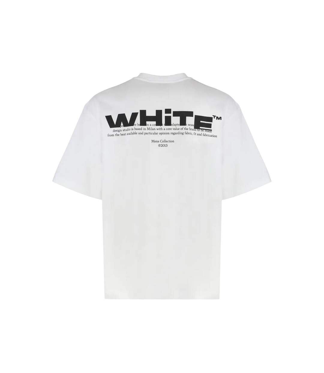 Mens Shred Skater T-shirt White Black Off White-2