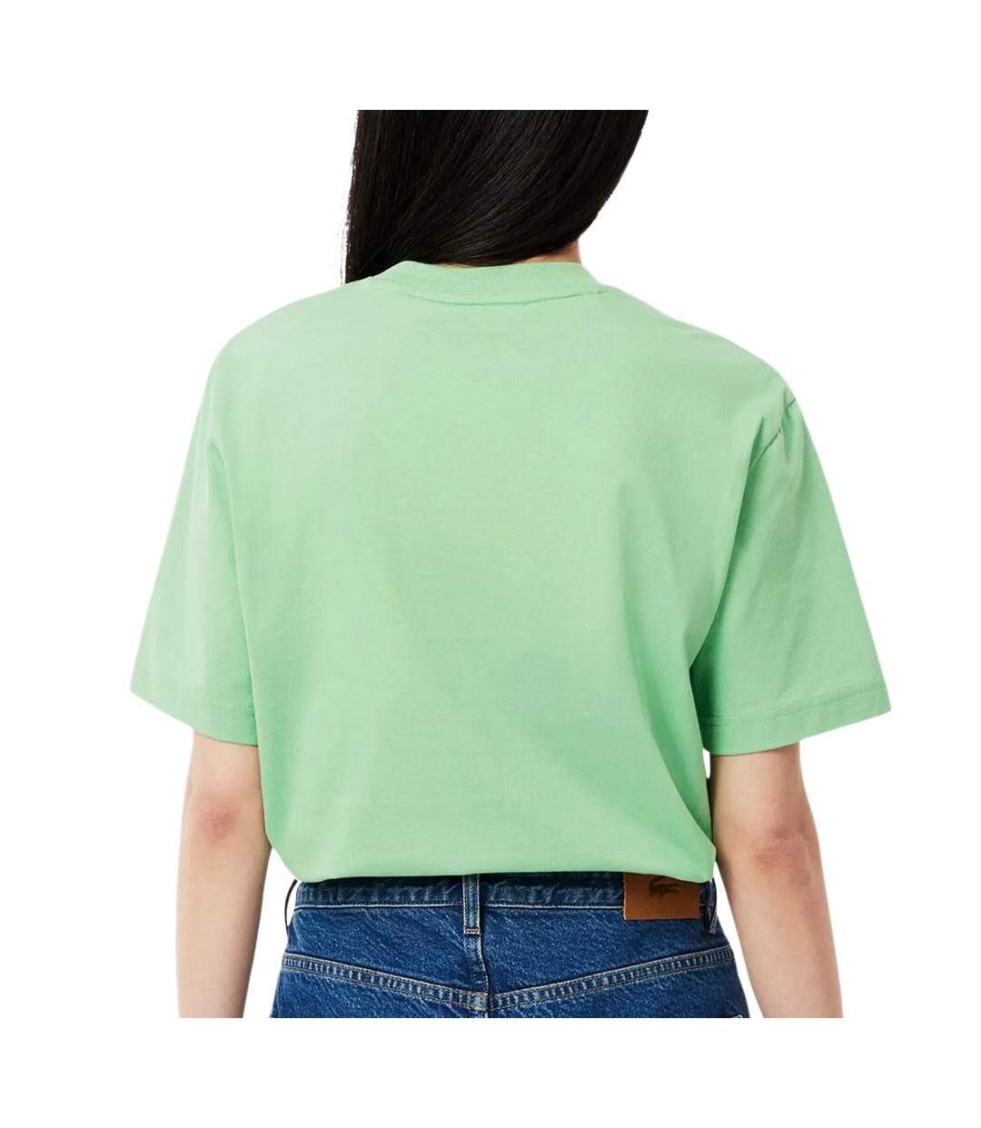 T-shirt vert femme lacoste tf7215-2