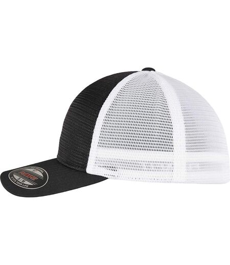 Casquette omnimesh adulte noir / blanc Flexfit