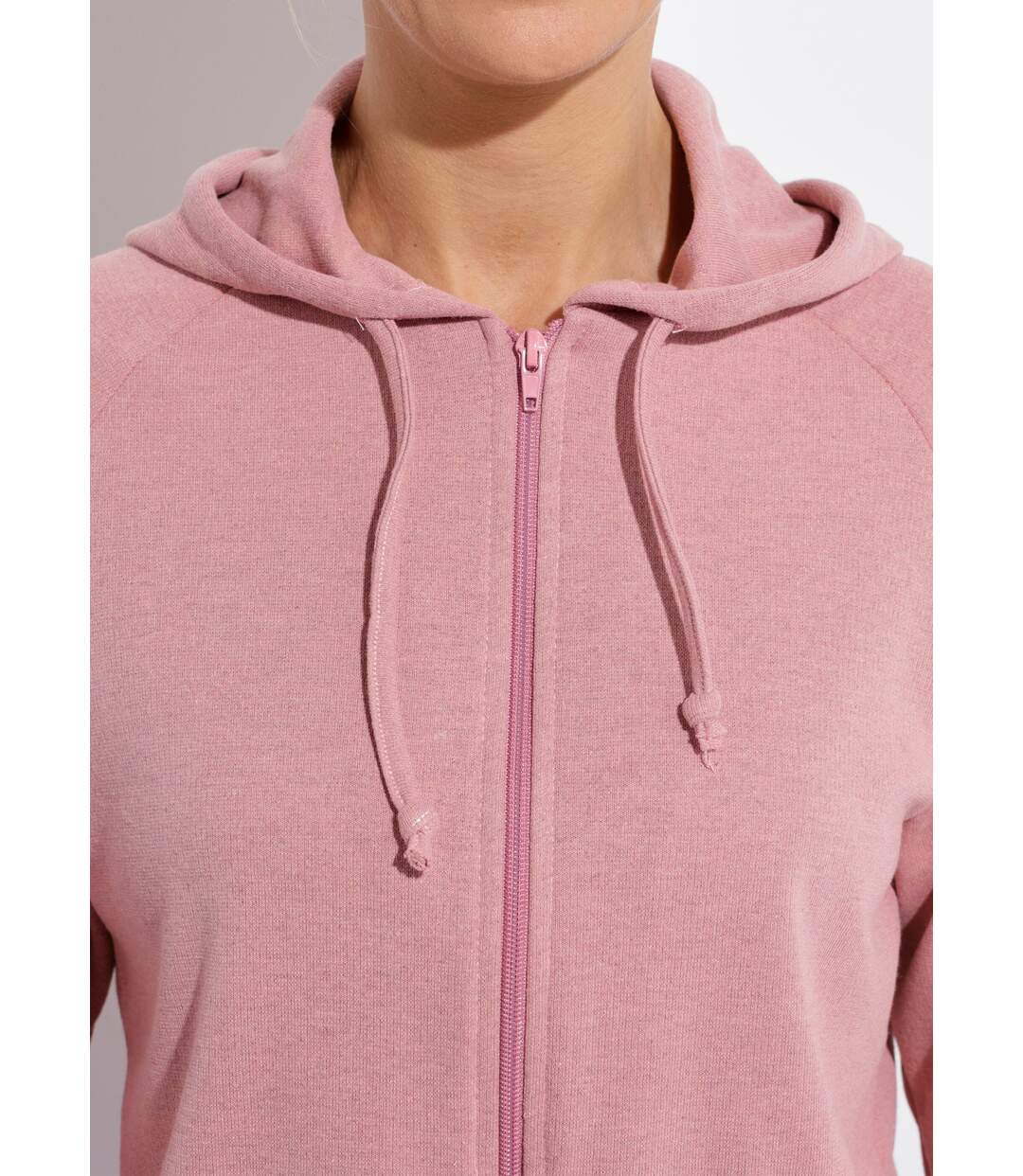 Sweat zippé à capuche molleton gratté-4