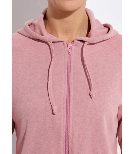 Sweat zippé à capuche molleton gratté
