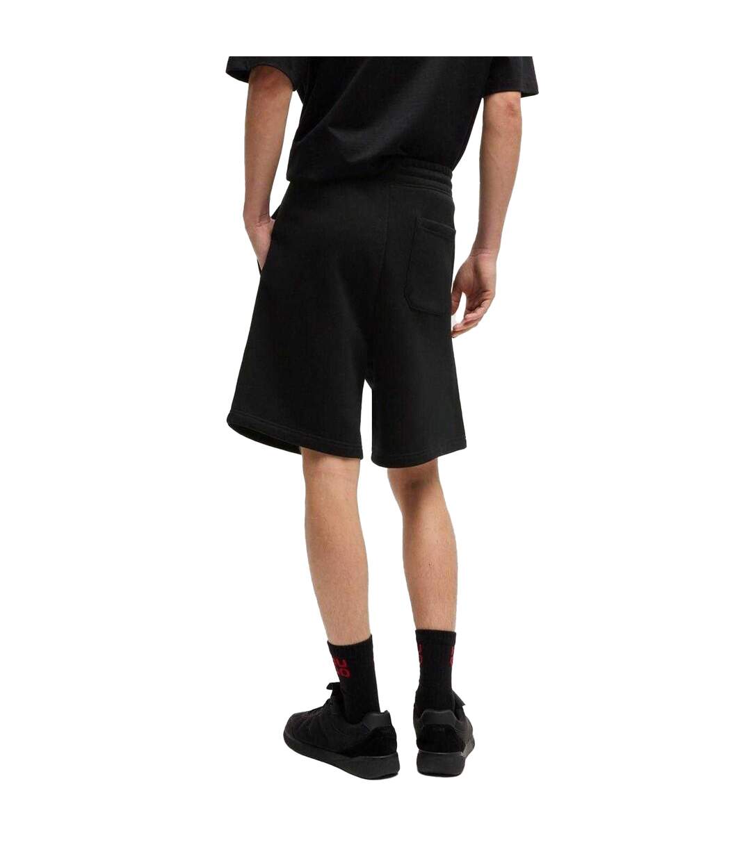 Mens Nomario Sweat Shorts Black Hugo Boss-3