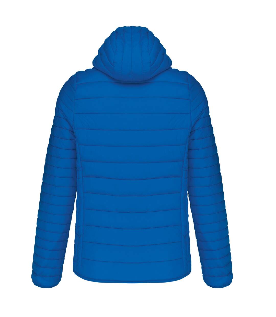 Mens lightweight hooded padded jacket light royal blue Kariban