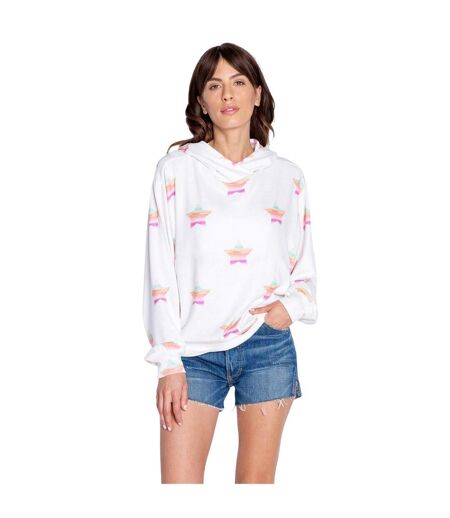 Sweat À Capuche Motif/style Poussière D'étoiles Femme Blanc Cassé PJ Salvage