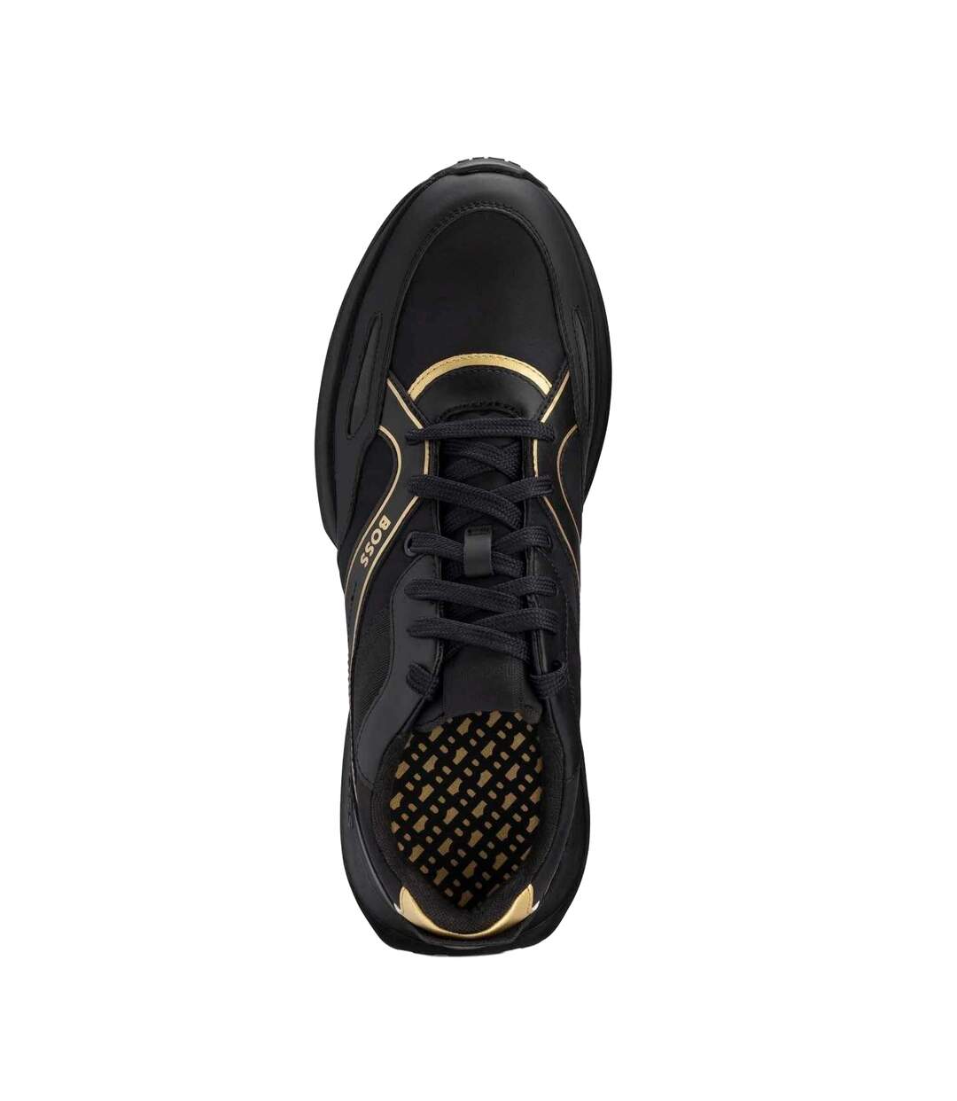 Baskets Jonah Homme Noir Jaune Or Boss-4