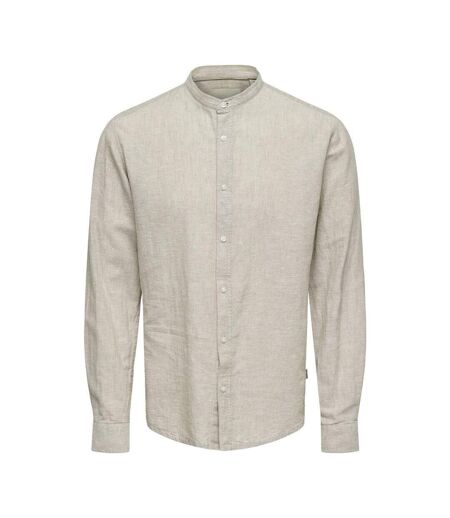 Chemise grise clair homme only & sons caiden