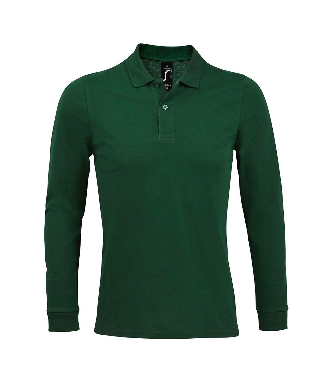 SOLS - Polo manches longues PERFECT - Homme (Vert bouteille) - UTPC4078