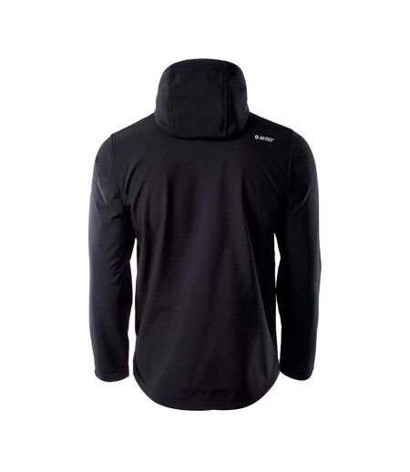 Veste Softshell Caen Homme Noir Orange Hi-Tec