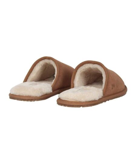 Mens Suede Mule Slippers Tan Jack Wills