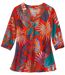 Blouse en Voile de Crêpe Exotique-3
