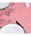 Nappe Ronde Mini Vichy 160cm Rouge-3