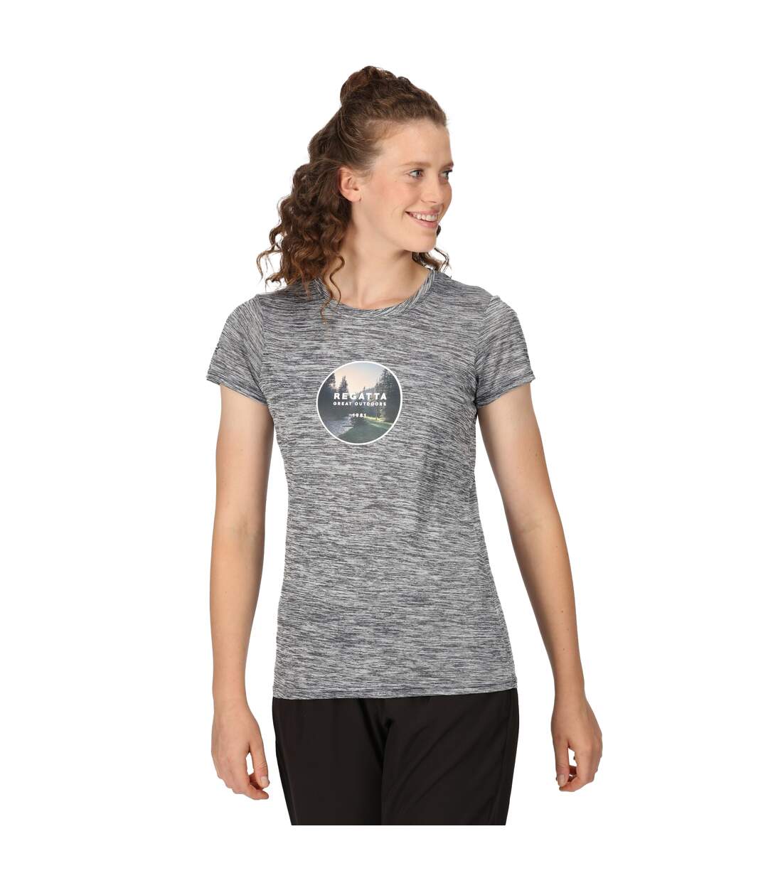 T-shirt fingal femme bleu marine Regatta-4